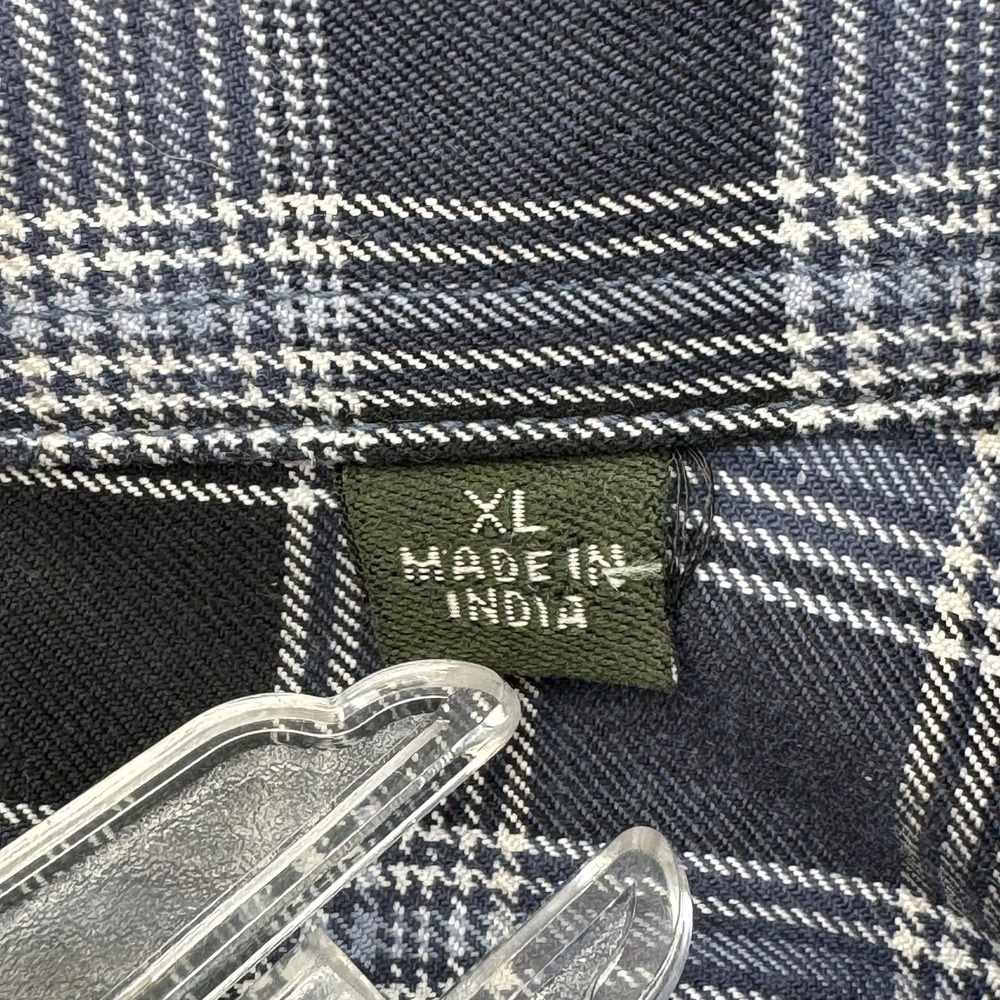 Orvis Signature Twill Men's Button Down Shirt. Size XL Blue Plaid. 100% Cotton - Picture 5 of 12
